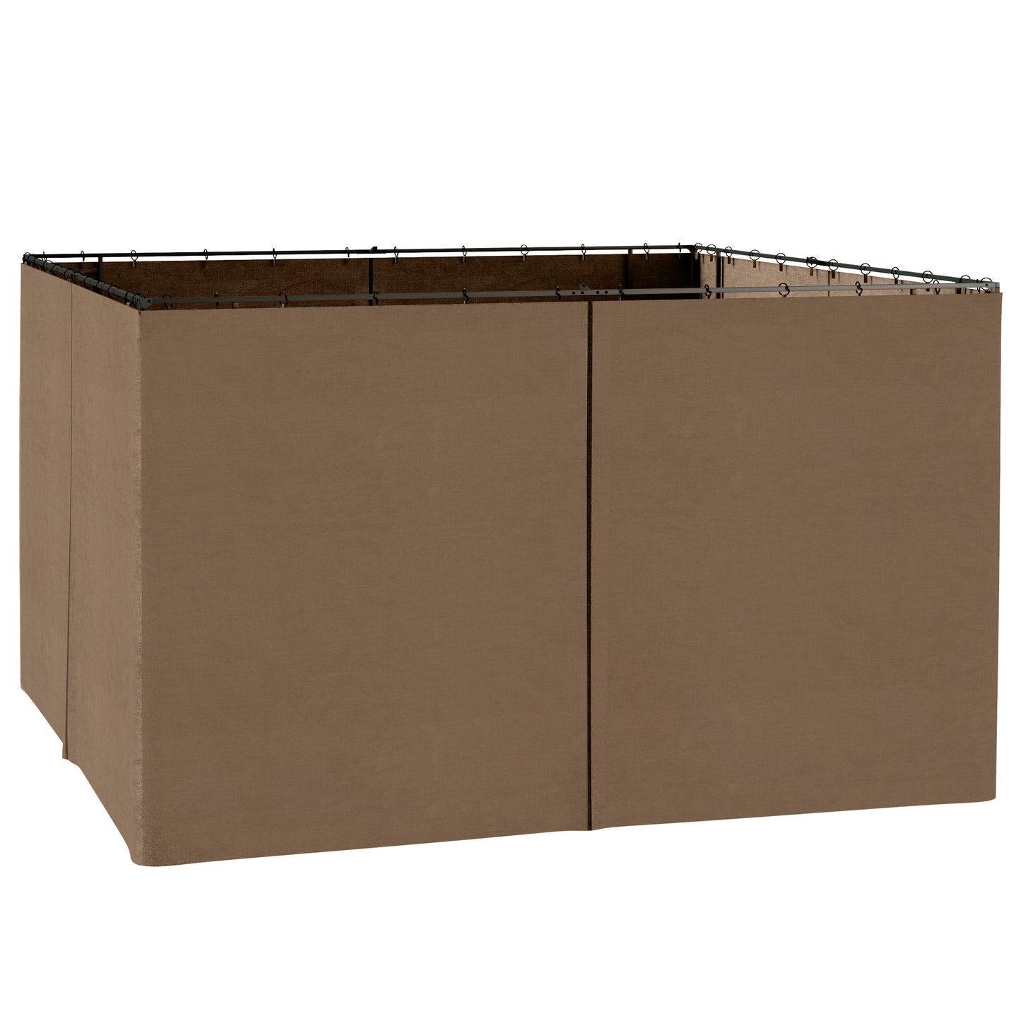 Rideaux gazebo universels 4 panneaux 10' x 12' — Foncé