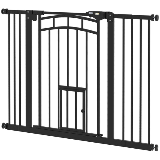 Barrière pour animaux de compagnie avec porte pour chat — Verrouillage