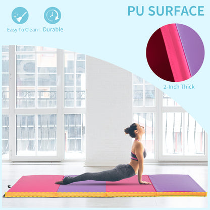 Tapis de gymnastique pliable épais pour entraînement