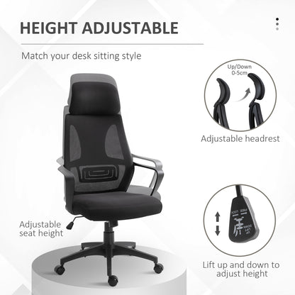 Chaise de bureau ergonomique appui-tête ajustable