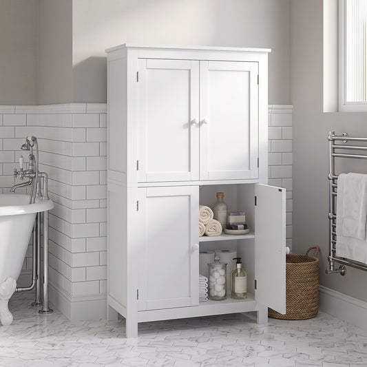 Meuble de salle de bain sur pied avec portes
