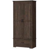 Armoire-garde-manger de cuisine style campagnard 175 cm
