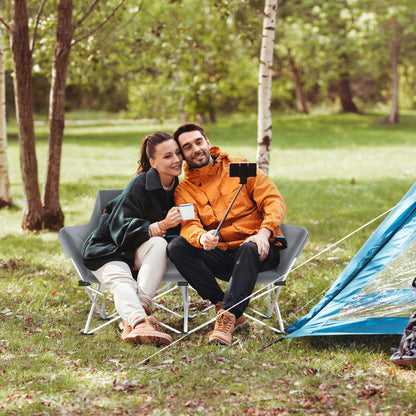 Chaise de camping double pliante pour deux adultes