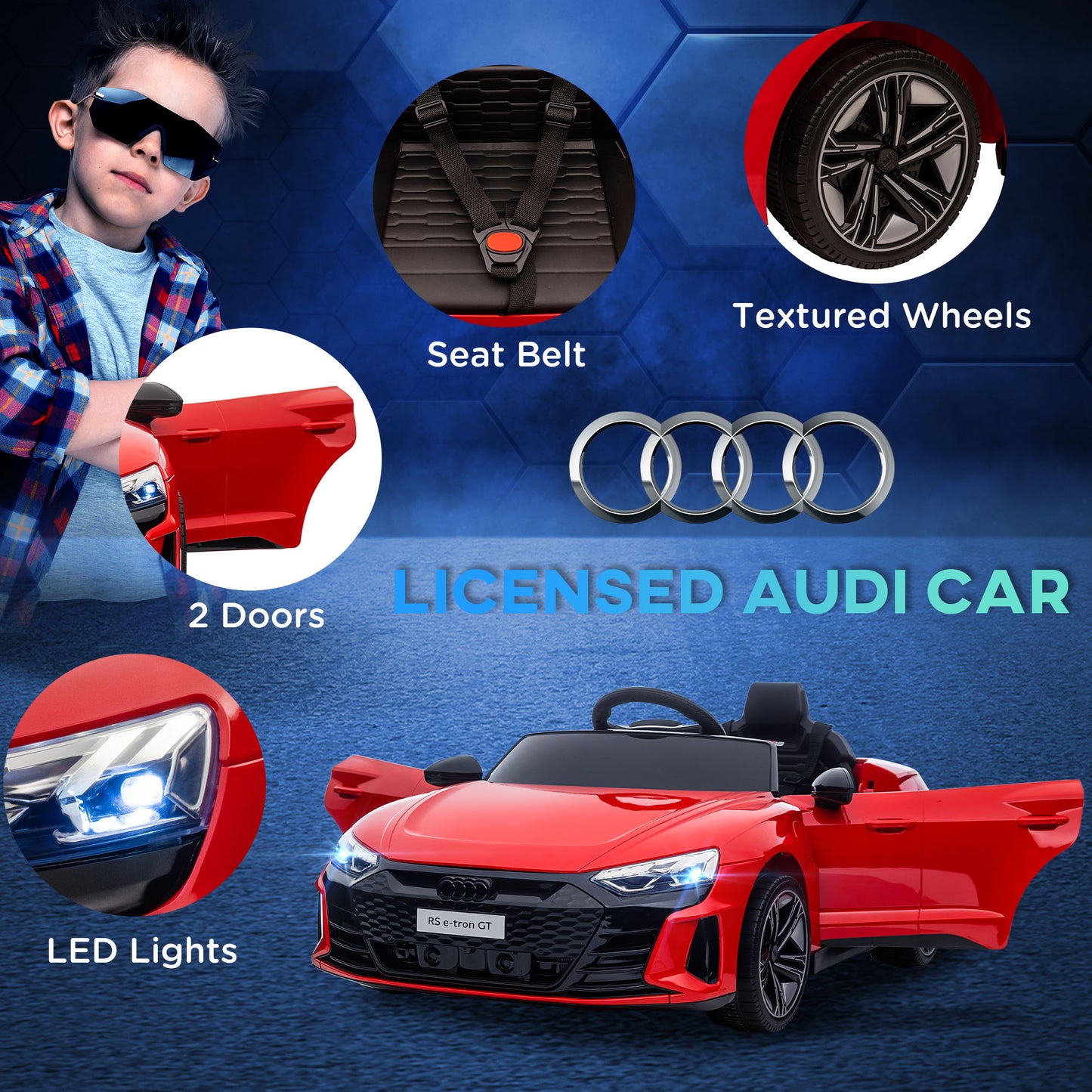 Voiture électrique enfant Audi RS e-tron GT 12V
