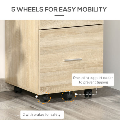 Classeur mobile 2 tiroirs sur roulettes