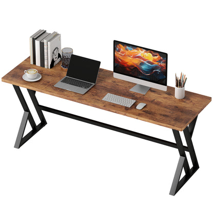 Bureau d'ordinateur industriel style rustique