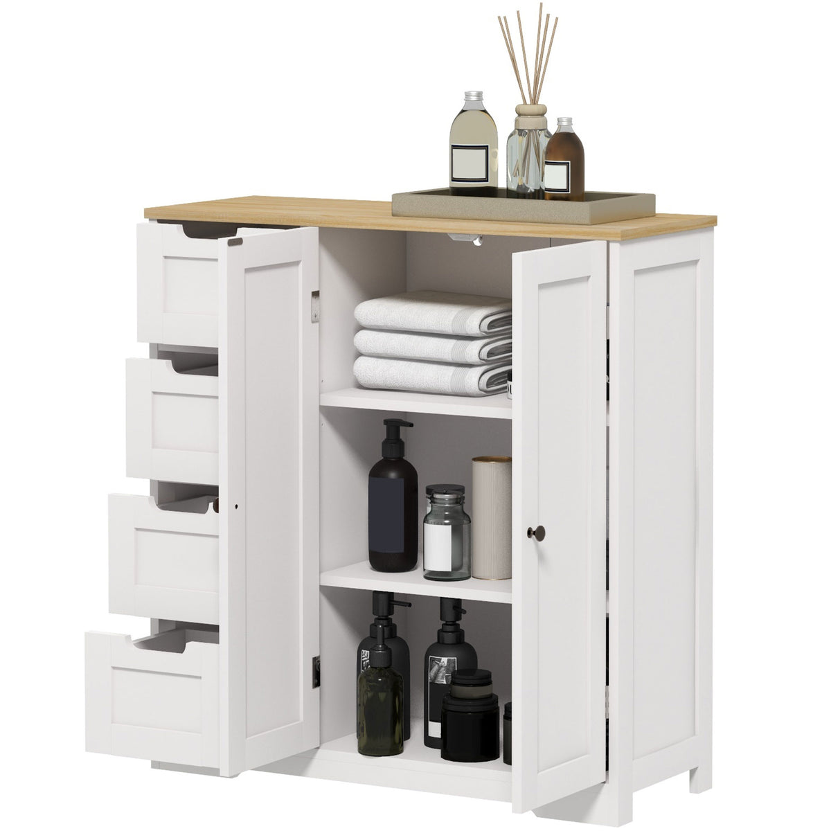 Meuble de salle de bain sur pied moderne
