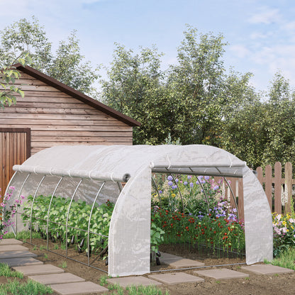  6x3x2m Tunnel Greenhouse with 12 Windows and UV Protection