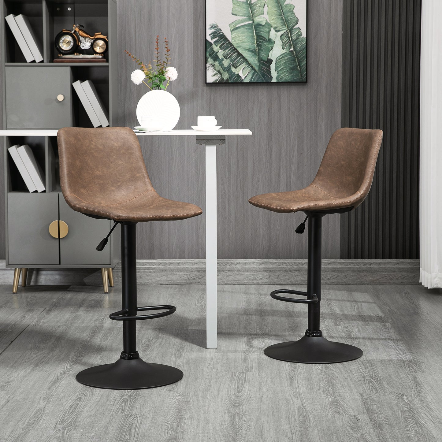 Tabourets de bar ajustables pivotants ensemble de 2
