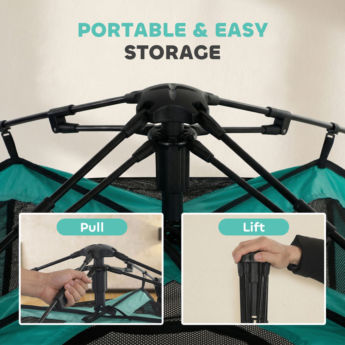 Tente pour chat portable à trois niveaux