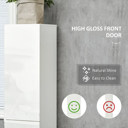 Armoire salle de bain haute portes ajustables