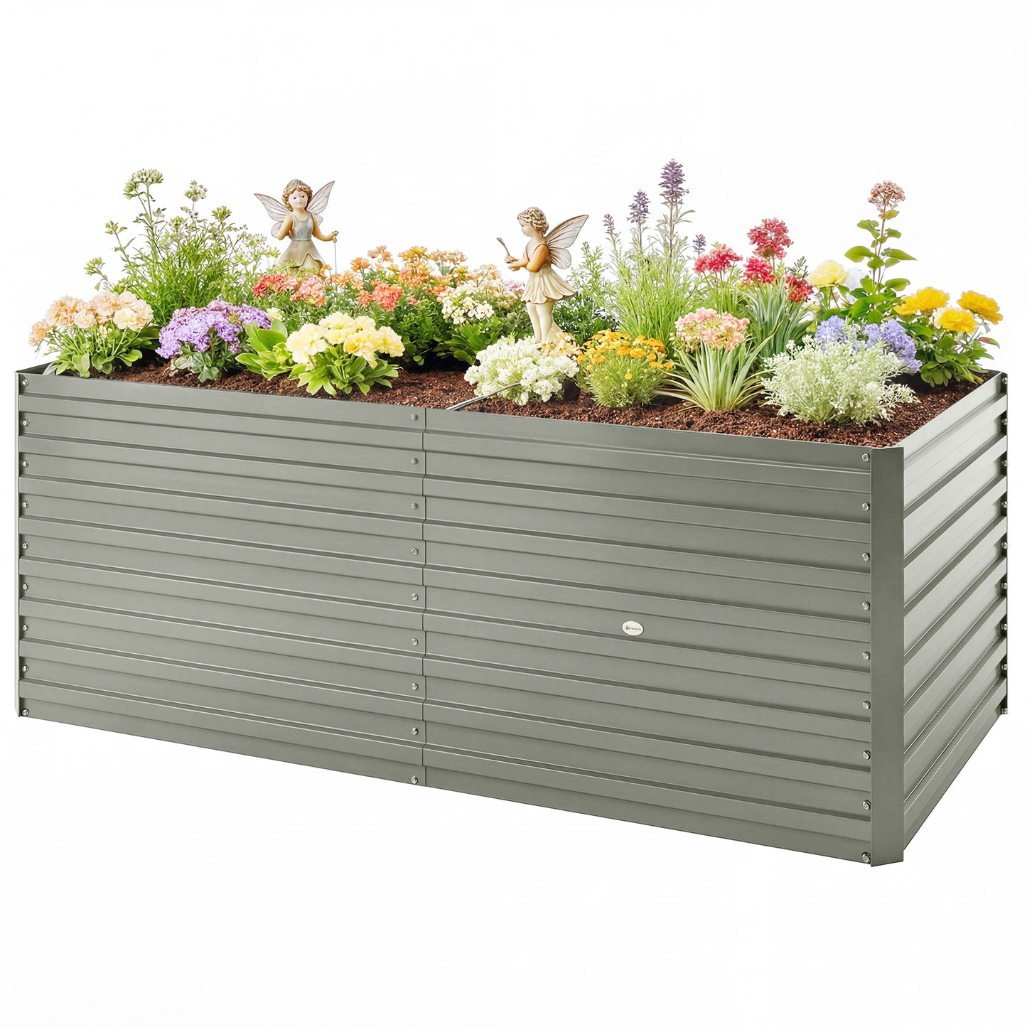 Bac jardinage surélevé galvanisé extra profond 152x91x60cm