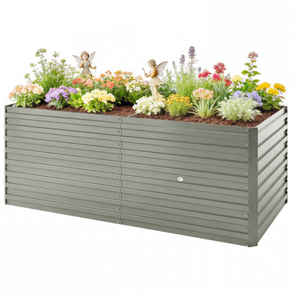 Bac jardinage surélevé galvanisé extra profond 152x91x60cm