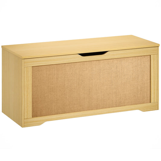 Coffre de rangement avec charnières de sécurité