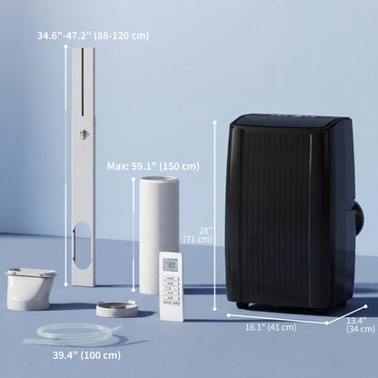 Climatiseur portable 5-en-1 14000 BTU WiFi
