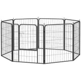Parc pour chien pliant 8 panneaux — Métal