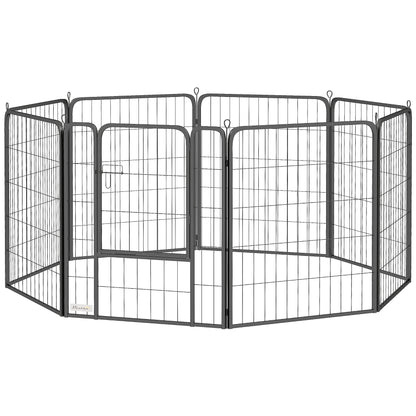 Parc pour chien pliant 8 panneaux — Métal