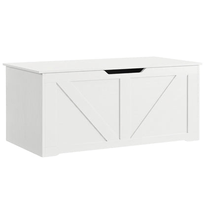 Coffre de rangement rustique avec charnières de sécurité