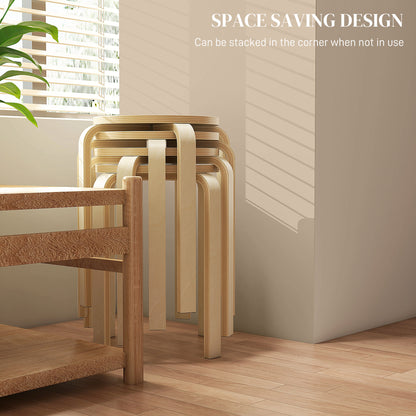 Chaises empilables rondes set de 4