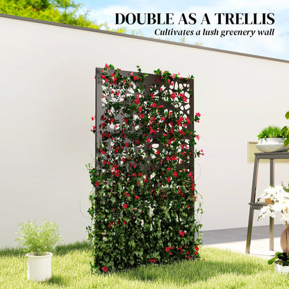 Paravent extérieur métal 183cm intimité jardin
