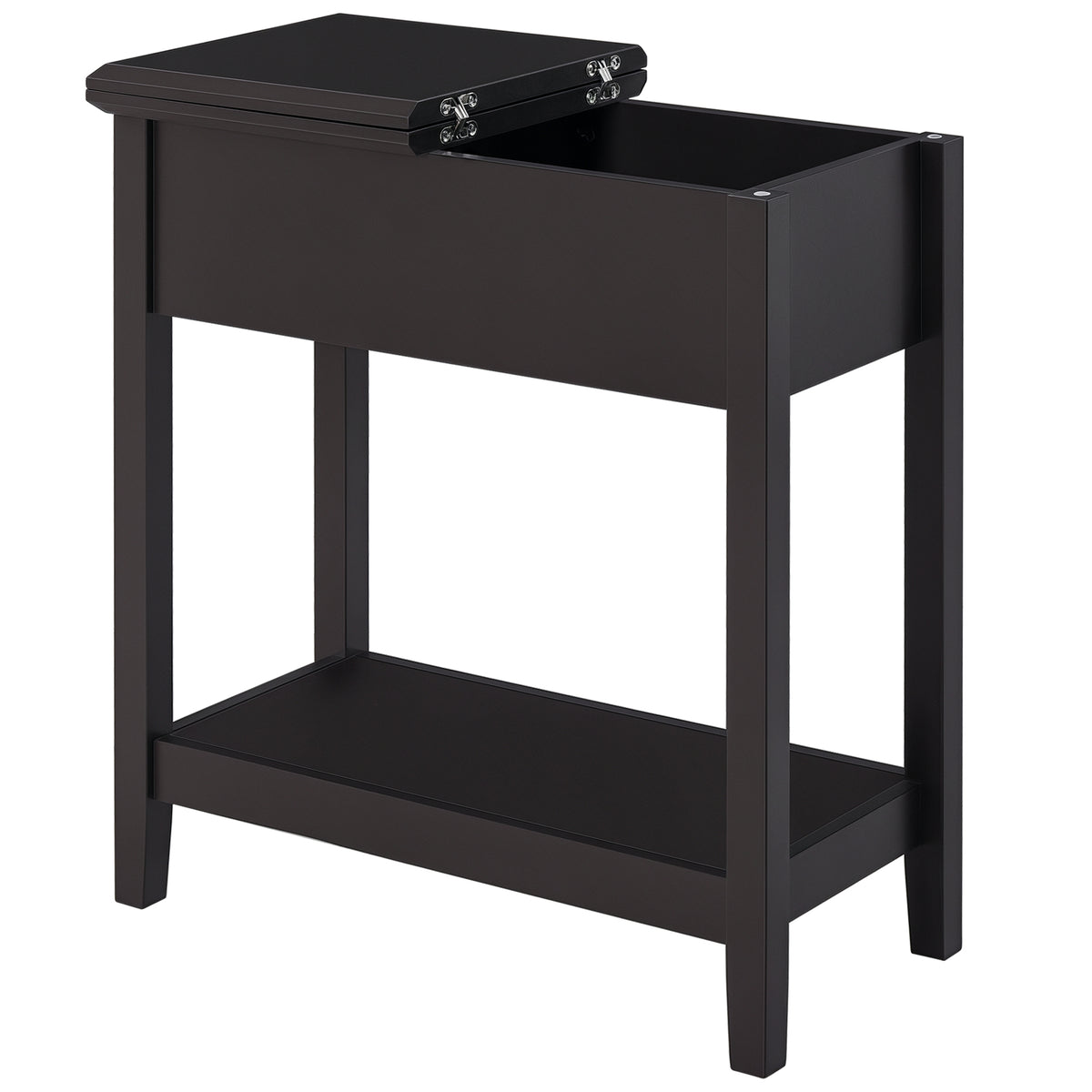 Table d'appoint rabattable avec armoire et étagère