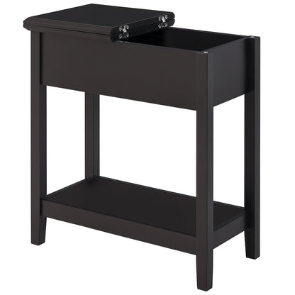 Table d'appoint rabattable avec armoire et étagère