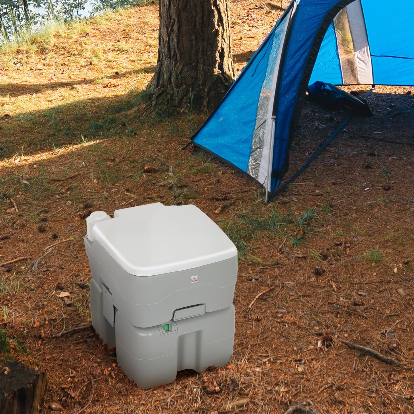 Toilette portable de camping rinçable avec réservoirs 20L