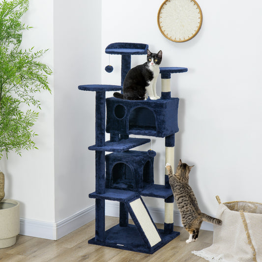 Arbre à chat multiétage 138 cm en bois