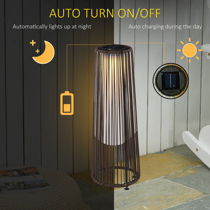 Lampe solaire tressée décorative extérieur LED automatique