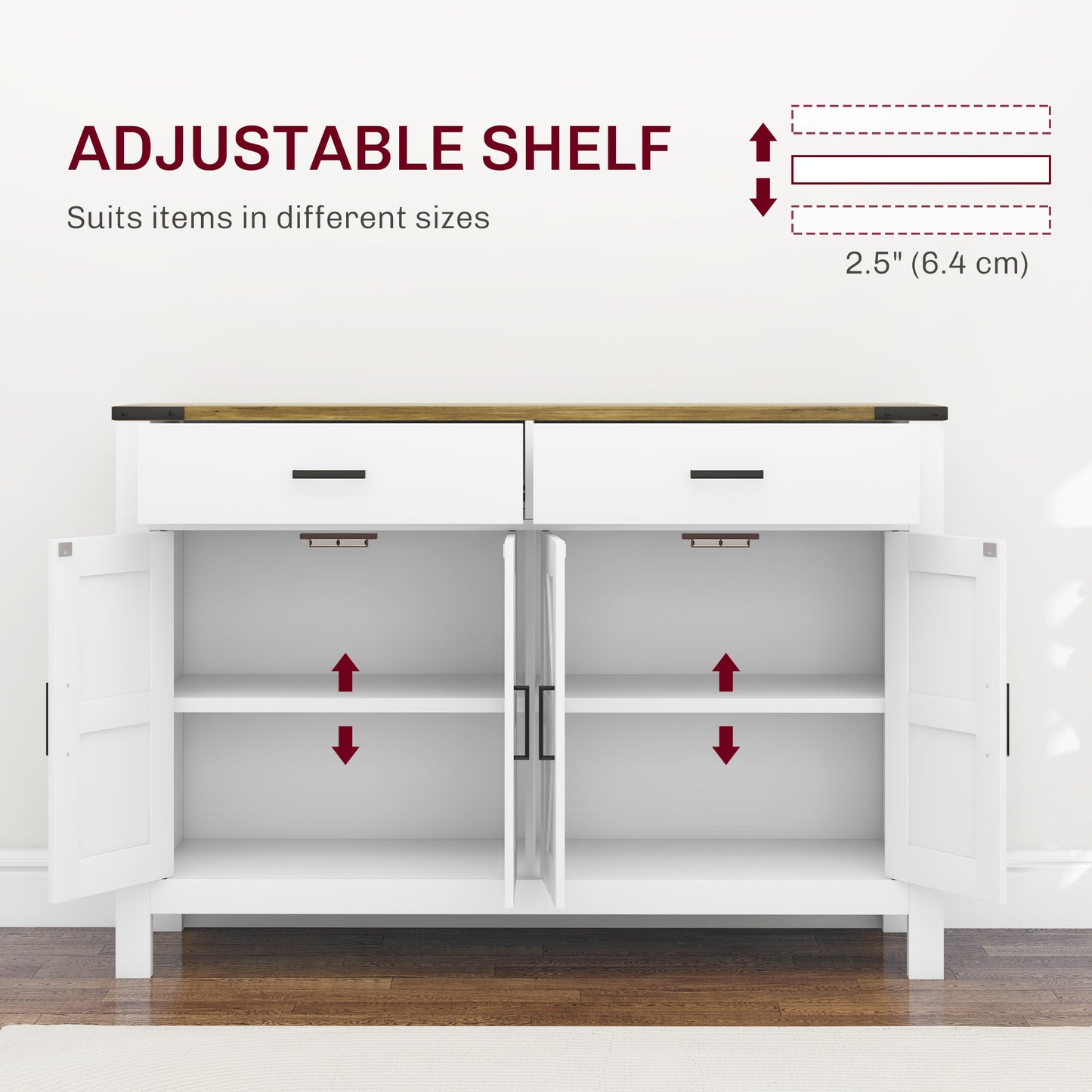 Buffet bahut style campagnard à portes de grange