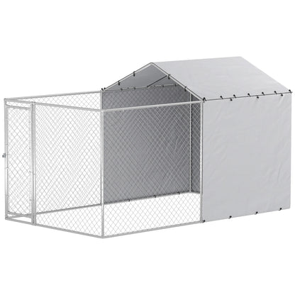 Enclos extérieur pour chien en acier galvanisé