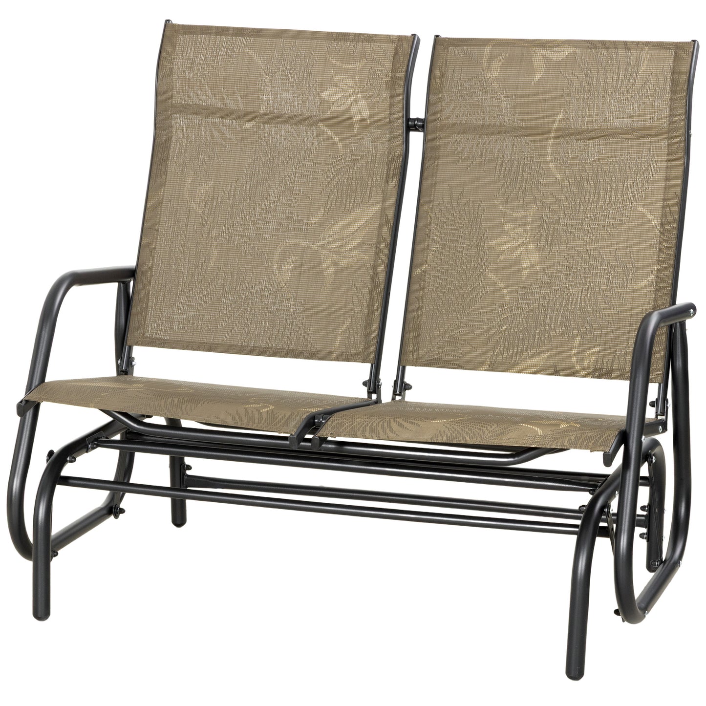 Banc planeur extérieur 2 places mécanisme glissement