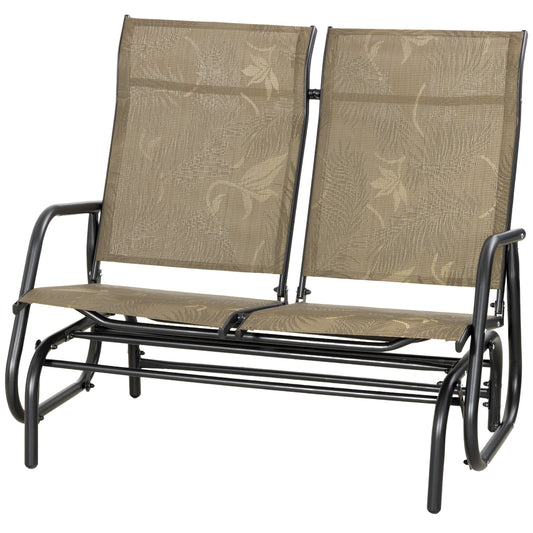 Banc planeur extérieur 2 places mécanisme glissement