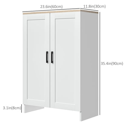 Armoire de rangement avec portes et étagère ajustable