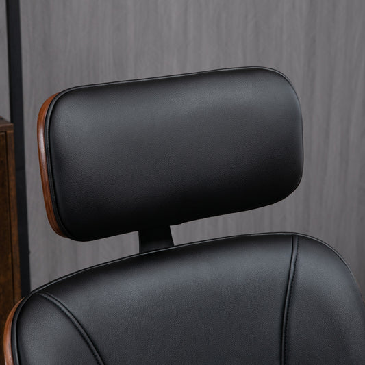 Chaise de bureau ergonomique en similicuir