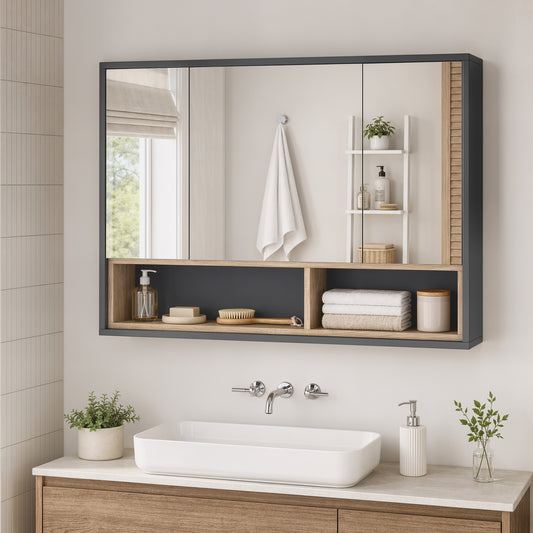 Armoire de toilette murale avec miroir