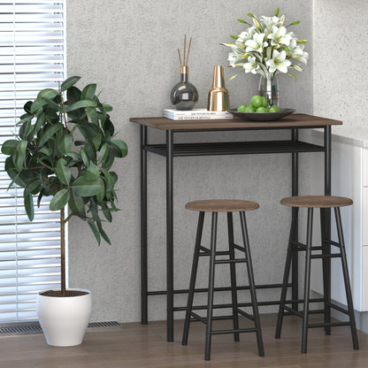 Ensemble comptoir 3 pièces avec table et tabourets