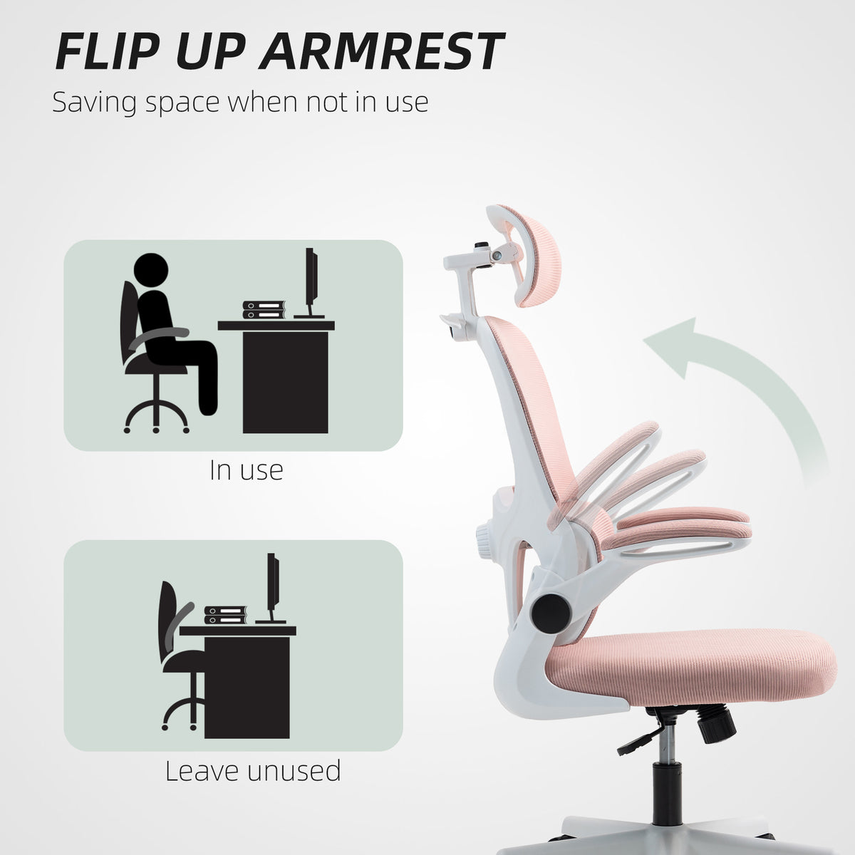 Chaise de bureau ergonomique en maille avec support lombaire