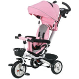 Tricycle évolutif 6-en-1 pour tout-petits avec auvent