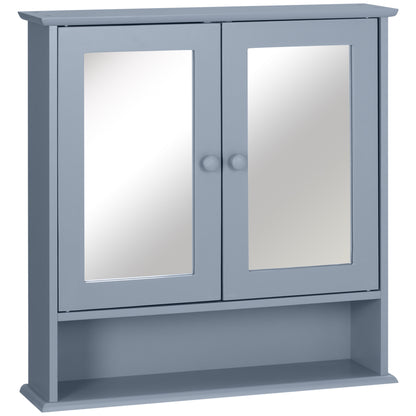 Armoire miroir murale salle bain portes doubles