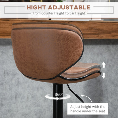 Tabourets de bar ajustables pivotants ensemble de 2