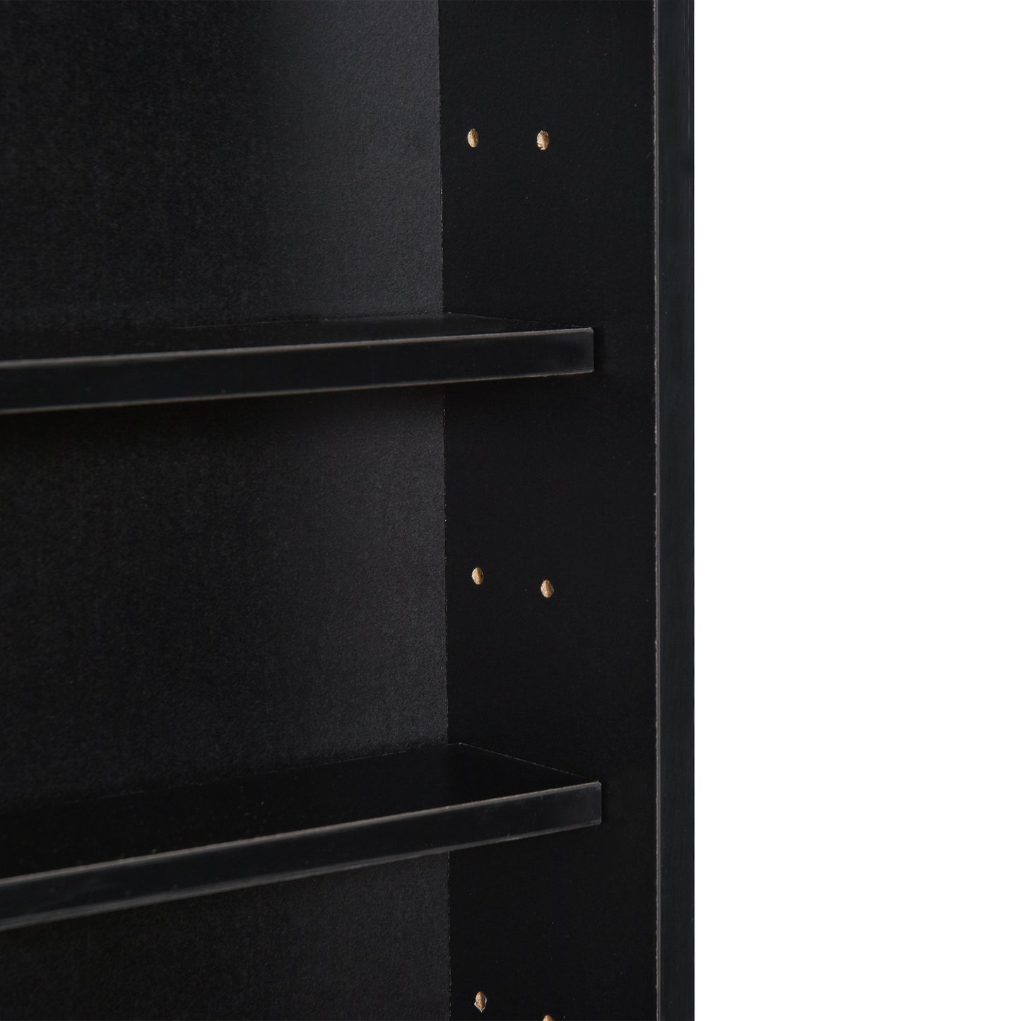 Vitrine murale 5 tablettes avec 2 portes en verre