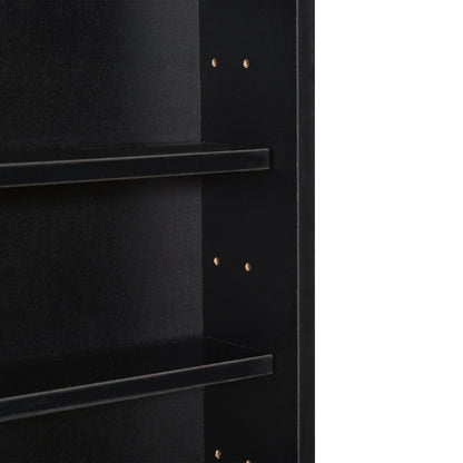 Vitrine murale 5 tablettes avec 2 portes en verre