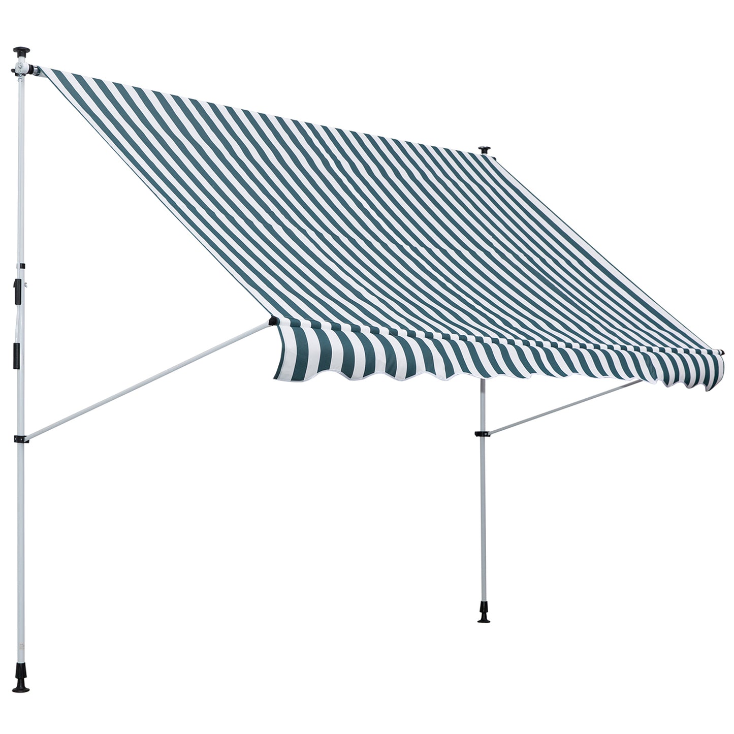 Store rétractable manuel patio sol plafond 305x152cm ajustable