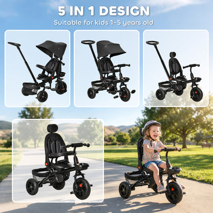 Tricycle évolutif 5-en-1 pour tout-petits