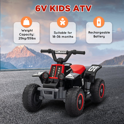 Quad électrique 6V pour enfants avec phares LED