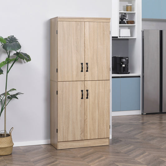 Armoire de garde-manger autoportante à 4 portes 177 cm