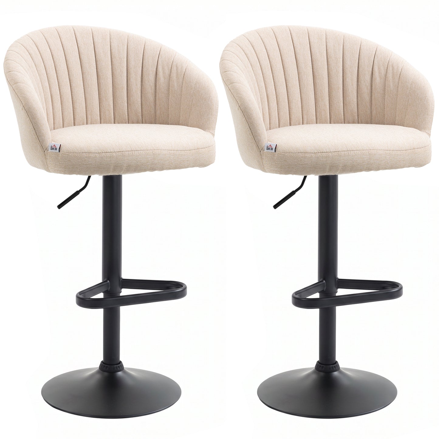 Tabourets de bar pivotants ajustables ensemble de 2