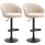 Tabourets de bar pivotants ajustables ensemble de 2