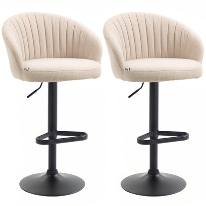 Tabourets de bar pivotants ajustables ensemble de 2